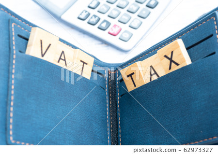 Vat and tax keyword block in the money wallet 62973327
