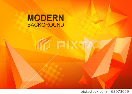 Abstract geometric yellow and orange design,...-插圖素材 [62973669] - PIXTA圖庫