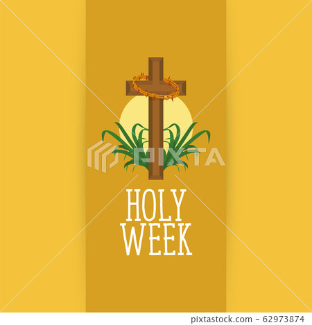 Holy week card Holy week card 62973874