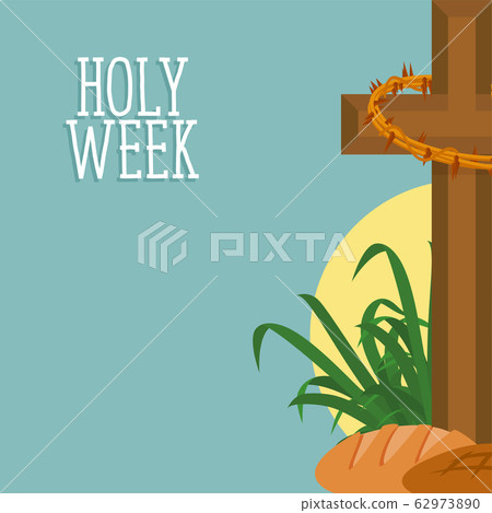 Holy week card 62973890