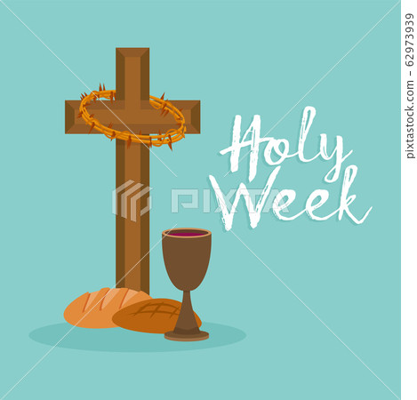 Holy week card Holy week card 62973939