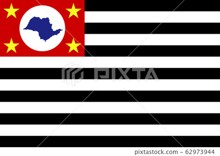 Republic of Sao Paulo flag in proportions and colors vector 62973944