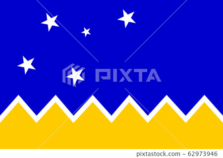 Magallanes Regionalism flag in proportions and colors vector 62973946