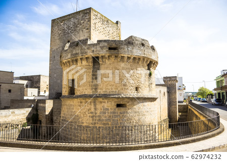 Torrione di Avetrana is part of the medieval castle, located in the historic center, Salento, Apulia, Italy 62974232