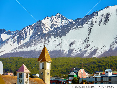 Mountains over Ushuaia. Mountains over Ushuaia. 62975639