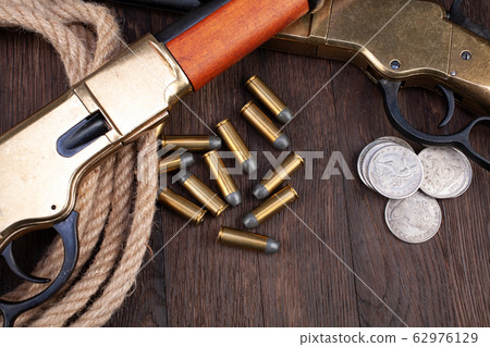 Wild west guns - lever-action repeating rifles Wild west guns - lever-action repeating rifles 62976129