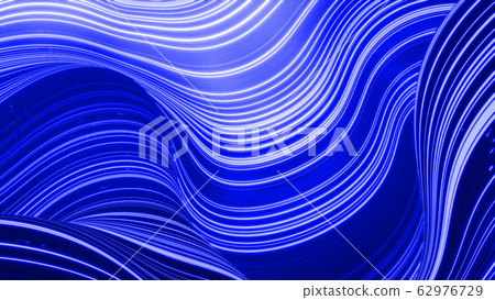 Beautiful abstract background of waves on surface, gradients of blue color, extruded lines as striped fabric surface with folds or waves on liquid. Blue white 15 Beautiful abstract background of waves on surface, gradients of blue color, extruded lines as striped fabric surface with folds or waves on liquid. Blue white 15 62976729