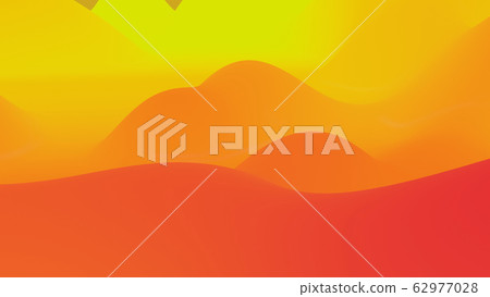 abstract fantastic background, liquid gradient of paint with internal glow forms hills or peaks like landscape in subsurface scattering material, mat color transitions. Red yellow orange abstract fantastic background, liquid gradient of paint with internal glow forms hills or peaks like landscape in subsurface scattering material, mat color transitions. Red yellow orange 62977028