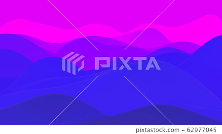 abstract fantastic background, liquid gradient of paint with internal glow forms hills or peaks like landscape in subsurface scattering material, mat color transitions. Blue purple abstract fantastic background, liquid gradient of paint with internal glow forms hills or peaks like landscape in subsurface scattering material, mat color transitions. Blue purple 62977045