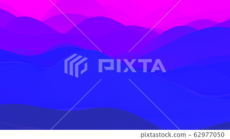 abstract fantastic background, liquid gradient of paint with internal glow forms hills or peaks like landscape in subsurface scattering material, mat color transitions. Blue purple abstract fantastic background, liquid gradient of paint with internal glow forms hills or peaks like landscape in subsurface scattering material, mat color transitions. Blue purple 62977050