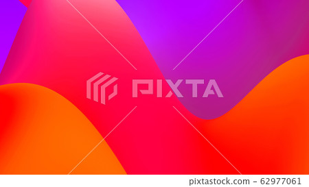 abstract fantastic background, liquid gradient of paint with internal glow forms hills or peaks like landscape in subsurface scattering material, mat color transitions. Red orange purple abstract fantastic background, liquid gradient of paint with internal glow forms hills or peaks like landscape in subsurface scattering material, mat color transitions. Red orange purple 62977061