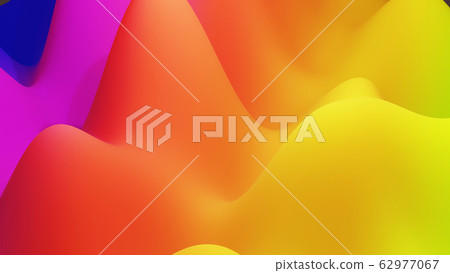 abstract fantastic background, liquid gradient of paint with internal glow forms hills or peaks like landscape in subsurface scattering material, mat color transitions. Red orange purple abstract fantastic background, liquid gradient of paint with internal glow forms hills or peaks like landscape in subsurface scattering material, mat color transitions. Red orange purple 62977067