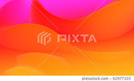 abstract fantastic background, liquid gradient of paint with internal glow forms hills or peaks like landscape in subsurface scattering material, mat color transitions. Yellow orange purple red abstract fantastic background, liquid gradient of paint with internal glow forms hills or peaks like landscape in subsurface scattering material, mat color transitions. Yellow orange purple red 62977103