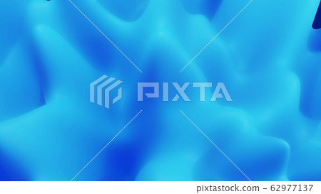 abstract fantastic background, liquid gradient of paint with internal glow forms hills or peaks like landscape in subsurface scattering material, mat color transitions. Blue color abstract fantastic background, liquid gradient of paint with internal glow forms hills or peaks like landscape in subsurface scattering material, mat color transitions. Blue color 62977137
