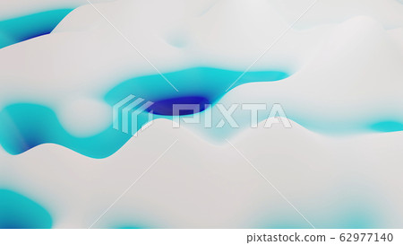 abstract fantastic background, liquid gradient of paint with internal glow forms hills or peaks like landscape in subsurface scattering material, mat color transitions. Blue white abstract fantastic background, liquid gradient of paint with internal glow forms hills or peaks like landscape in subsurface scattering material, mat color transitions. Blue white 62977140