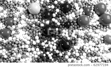 beautiful shiny balls of different shades of gray and sizes completely cover surface. Some spheres glow. 3d photorealistic render geometric holiday background of shiny balls beautiful shiny balls of different shades of gray and sizes completely cover surface. Some spheres glow. 3d photorealistic render geometric holiday background of shiny balls 62977194