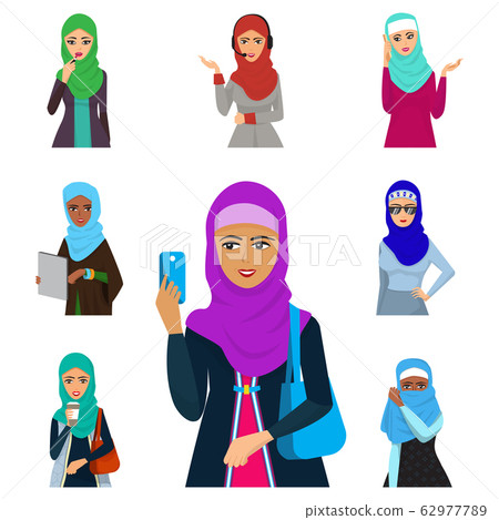 arabic girl clipart face