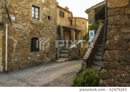 Cityscape of the fortified medieval village Cityscape of the fortified medieval village 62979263