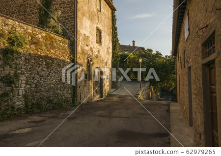 Cityscape of the fortified medieval village Cityscape of the fortified medieval village 62979265