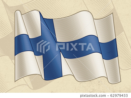 Vintage Flag Of Finland 62979433