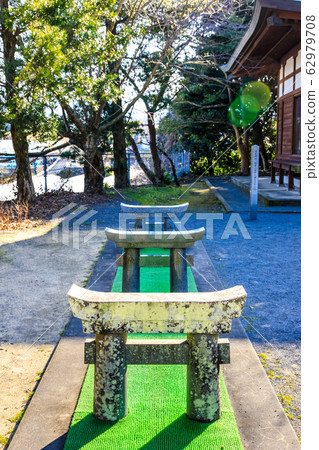 Awashima Shrine Mini Torii [Unzen City, Nagasaki Prefecture] 62979708