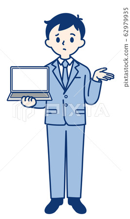 Men Businessmen Proposals PC - Stock Illustration [62979935] - PIXTA