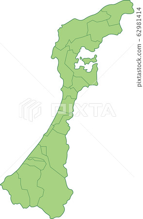 Map of Ishikawa prefecture_by municipality Map of Ishikawa prefecture_by municipality 62981414