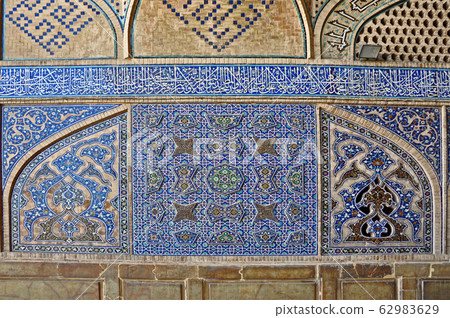 Iran Isfahan Friday Mosque Arabesque of Masjede Jame Iran Isfahan Friday Mosque Arabesque of Masjede Jame 62983629