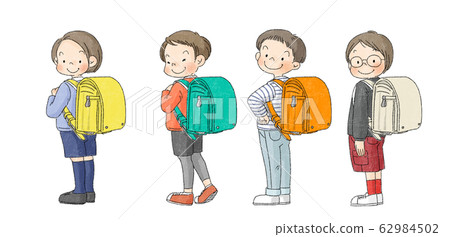 Primary schoolchild school bag set D (gender free) Primary schoolchild school bag set D (gender free) 62984502