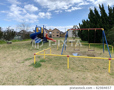 Deserted park spring Deserted park spring 62984657