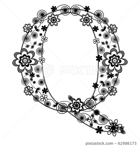 設計字體字母“ Q” 62986173