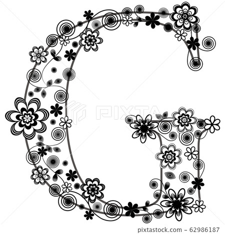 Design font alphabet "G" 62986187