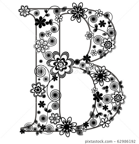 設計字體字母“ B” 設計字體字母“ B” 62986192