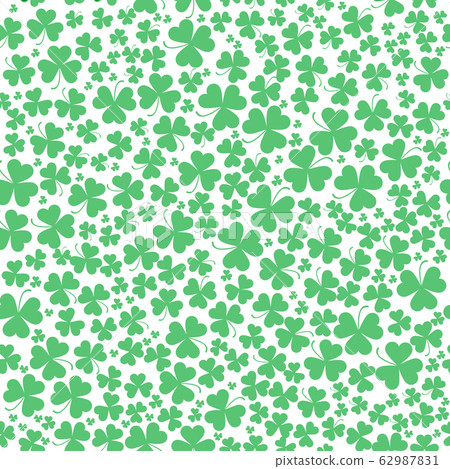 Seamless vector clover background for St. Patrick's Day Seamless vector clover background for St. Patrick's Day 62987831