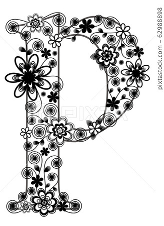 設計字體字母“ p” 設計字體字母“ p” 62988898