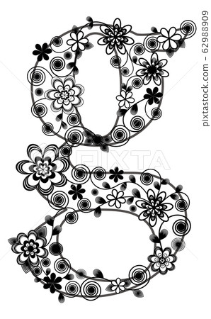 Design font alphabet "g" 62988909