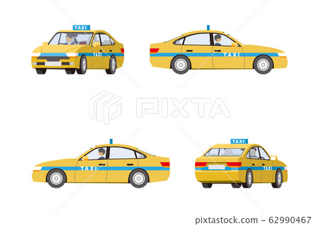 汽車、出租車、轎車、插圖、套裝 汽車、出租車、轎車、插圖、套裝 62990467
