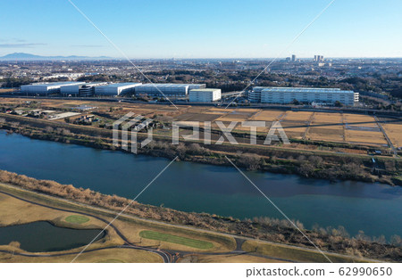 Edogawa, drone, Nagareyama, Mt.Tsukuba 62990650