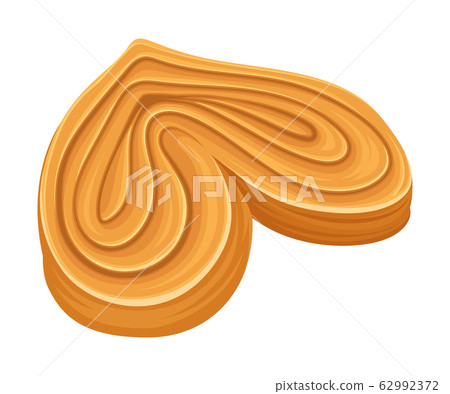 Rolled Pastry Isolated on White Background Vector Food Element Rolled Pastry Isolated on White Background Vector Food Element 62992372