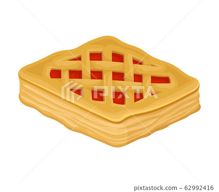 Bakery Product with Jam Filling Vector Illustrated Item 62992416