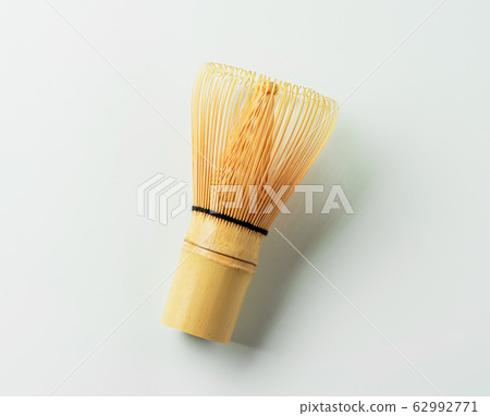 Bamboo Matcha Tea Whisk Isolated on white Bamboo Matcha Tea Whisk Isolated on white 62992771