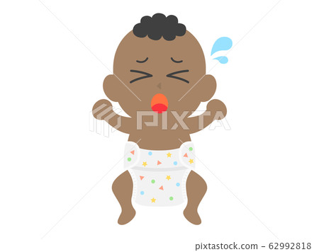Black baby illustration 62992818