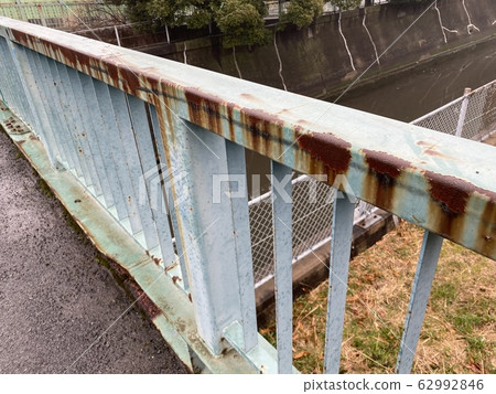 Rusted handrail Rusted handrail 62992846