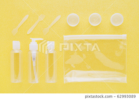 travel toiletries, small plastic bottles travel toiletries, small plastic bottles 62993089