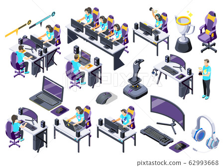 Cybersport Isometric Recolor Icon Set 62993668