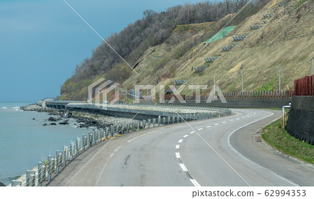 National highway to Utoro hot spring Road to Shiretoko Peninsula Hokkaido Shiretoko Peninsula Shari Town National highway to Utoro hot spring Road to Shiretoko Peninsula Hokkaido Shiretoko Peninsula Shari Town 62994353