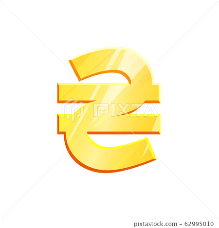 Golden hryvna symbol UAH on white background. Finance investment concept. Exchange Ukrainian currency Money banking illustration. Business income earnings. Financial sign stock vector Golden hryvna symbol UAH on white background. Finance investment concept. Exchange Ukrainian currency Money banking illustration. Business income earnings. Financial sign stock vector 62995010