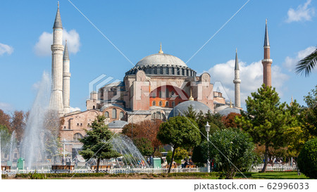 土耳其是世界遺產聖索菲亞大教堂在伊斯坦布爾 62996033