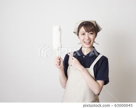 清潔女工用方便拖把的房子 63000045