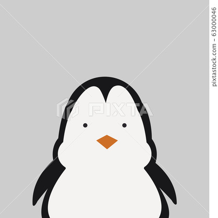 Cartoon fat Penguin vector illustration 63000046